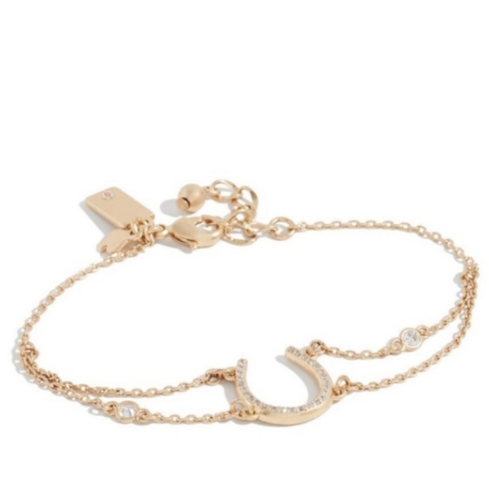 Kate Spade "Wild Ones" Pave CZ Horseshoe Bracelet